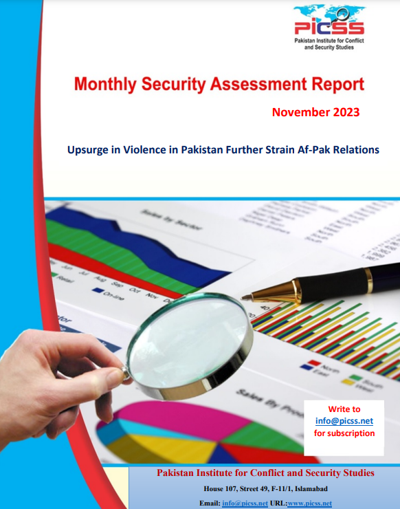 Monthly Security Assessment Report Pakistan Institute For Conflict   November MSAR 2023 